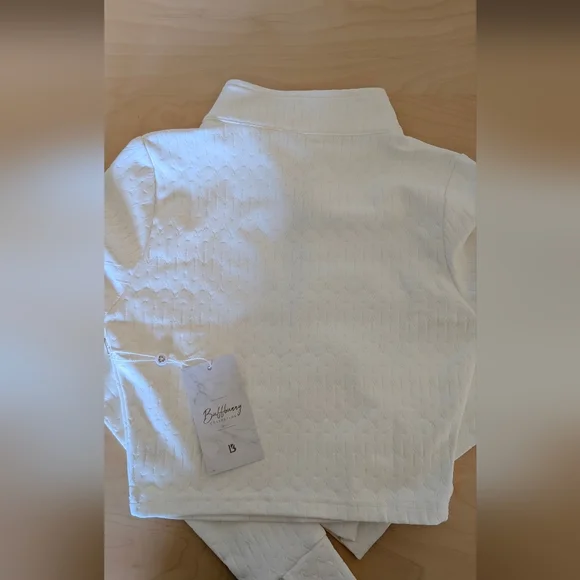 Buffbunny Crop Jacquard Pullover Top (M) - Picture 6 of 8